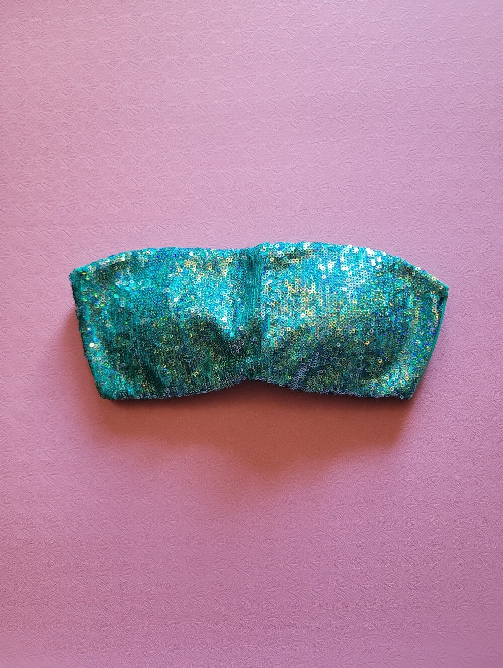 New Victoria's Secret sequined bandeau bikini top